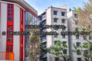 河南淮阳区城中村改造，给了拆迁补偿后，村里的宅基地、耕地还有补偿吗？