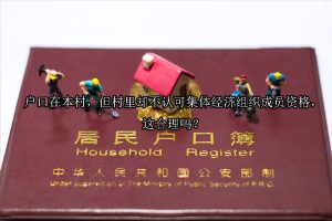 户口在本村，但村里却不认可集体经济组织成员资格，这合理吗？