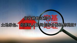 征收耕地过程中，土地承包、经营权人之间怎样分配补偿利益？